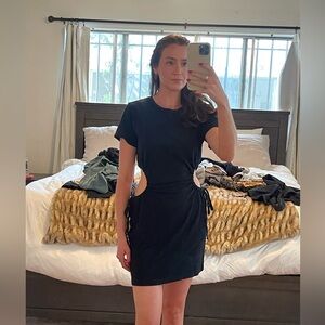 Revolve, LNA, black tee dress, XS